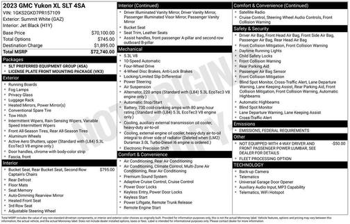 2023 GMC Yukon XL SLT