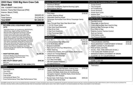 2022 RAM 1500 Big Horn/Lone Star