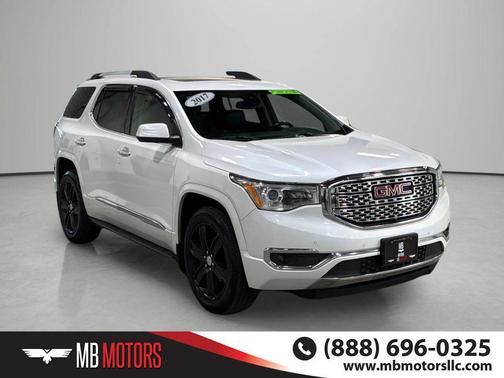 White Frost Tricoat 2017 GMC Acadia Denali