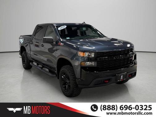 Shadow Grey Metallic 2021 Chevrolet Silverado 1500 Custom Trail Boss