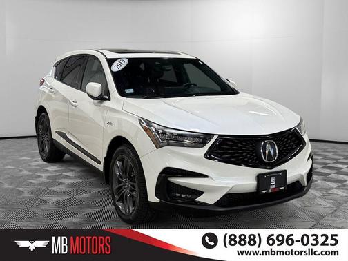 White Diamond Pearl 2019 Acura RDX A-Spec