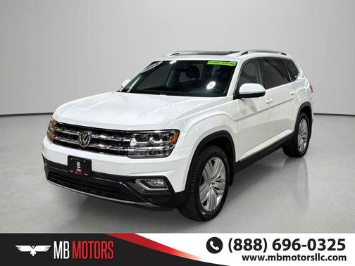 Pure White 2018 Volkswagen Atlas 3.6L SEL Premium