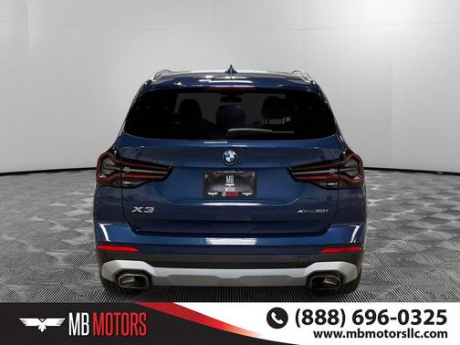 Blue 2022 BMW X3 xDrive30i