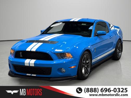 Blue 2011 Ford Mustang Shelby GT500