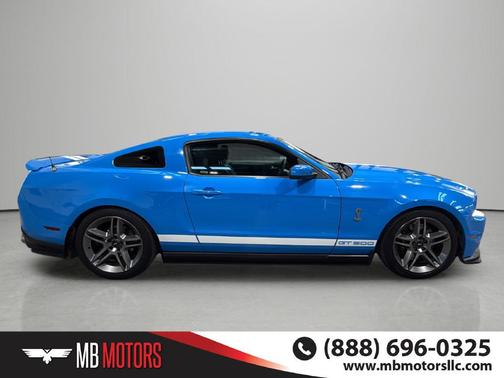 Blue 2011 Ford Mustang Shelby GT500