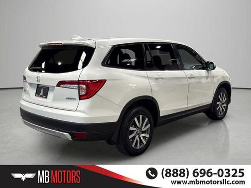 White Diamond Pearl 2019 Honda Pilot EX-L