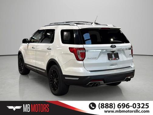 White Platinum Clearcoat Metallic 2018 Ford Explorer Base