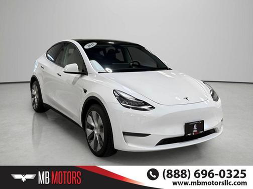 Pearl White Multi-Coat 2021 Tesla Model Y Long Range Dual Motor All-Wheel Drive