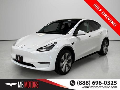 Pearl White Multi-Coat 2021 Tesla Model Y Long Range Dual Motor All-Wheel Drive