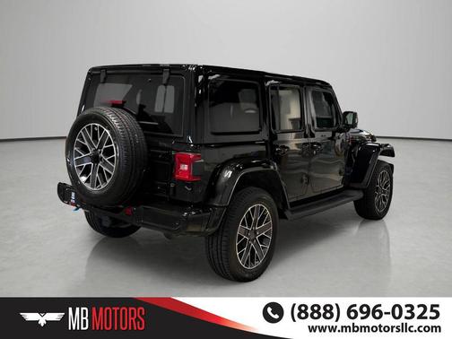 Black 2022 Jeep Wrangler Unlimited 4xe Sahara High Altitude