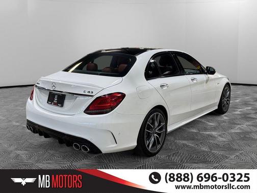 White 2019 Mercedes-Benz AMG C 43 4MATIC