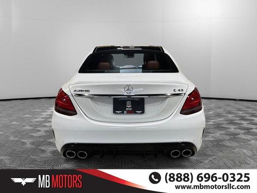 White 2019 Mercedes-Benz AMG C 43 4MATIC