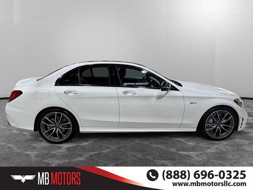 White 2019 Mercedes-Benz AMG C 43 4MATIC