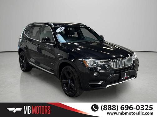 Black 2017 BMW X3 xDrive28i