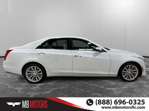 Crystal White Tricoat 2017 Cadillac CTS 3.6L Luxury