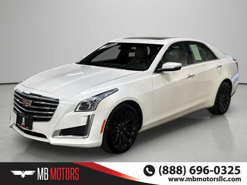 Crystal White Tricoat 2017 Cadillac CTS 3.6L Luxury