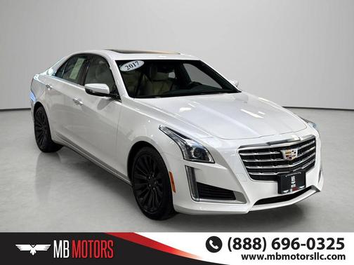 Crystal White Tricoat 2017 Cadillac CTS 3.6L Luxury