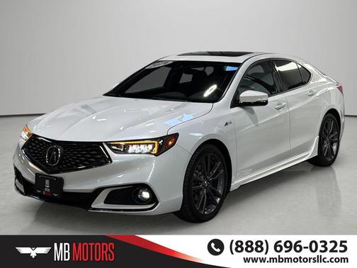 Platinum White Pearl 2019 Acura TLX Technology
