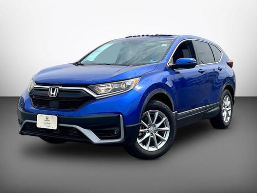 Aegean Blue Metallic 2021 Honda CR-V AWD EX