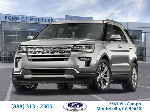 White Platinum Clearcoat Metallic 2019 Ford Explorer Limited