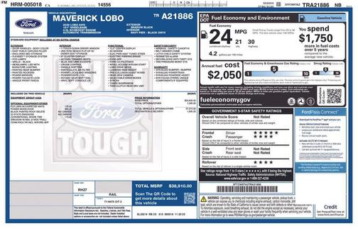 Shadow Black 2026 Ford Maverick Lobo Standard