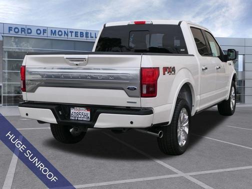 White Platinum Clearcoat Metallic 2018 Ford F-150 Platinum