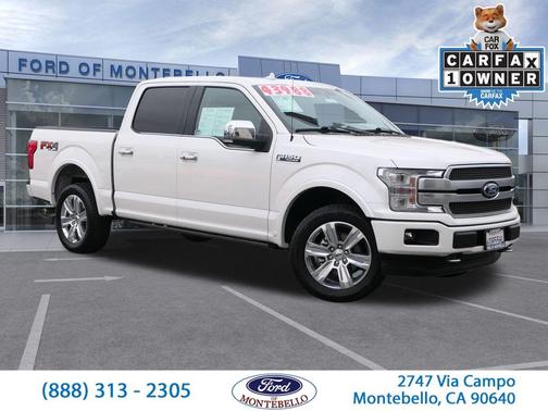 White Platinum Clearcoat Metallic 2018 Ford F-150 Platinum