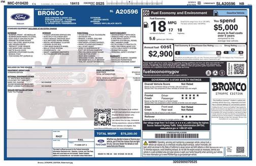 2025 Ford Bronco Stroppe Edition