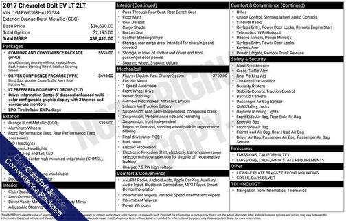 2017 Chevrolet Bolt EV LT