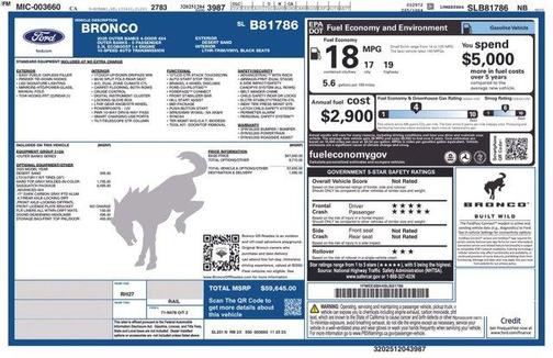 Desert Sand 2025 Ford Bronco Outer Banks