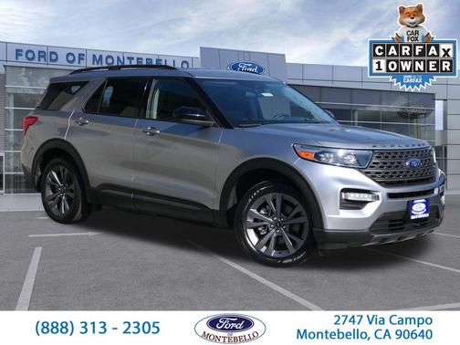 Iconic Silver Metallic 2023 Ford Explorer XLT