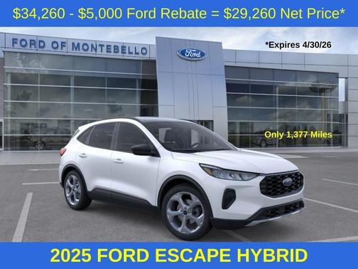 Star White 2025 Ford Escape ST-Line
