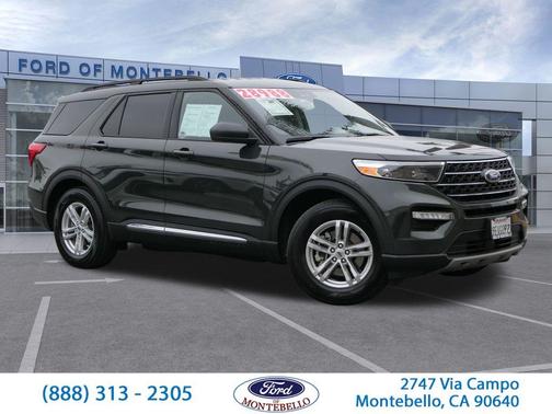 Forged Green Metallic 2021 Ford Explorer XLT