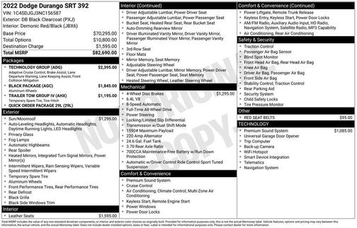 2022 Dodge Durango SRT 392