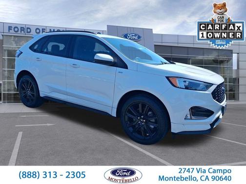 White Metallic 2023 Ford Edge ST Line