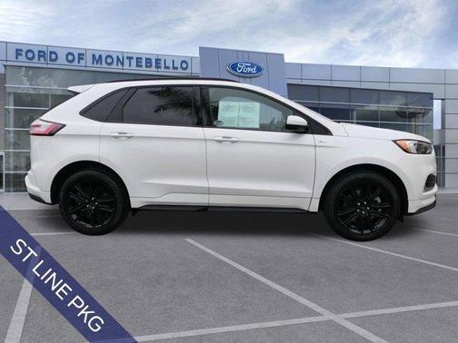 White Metallic 2023 Ford Edge ST Line