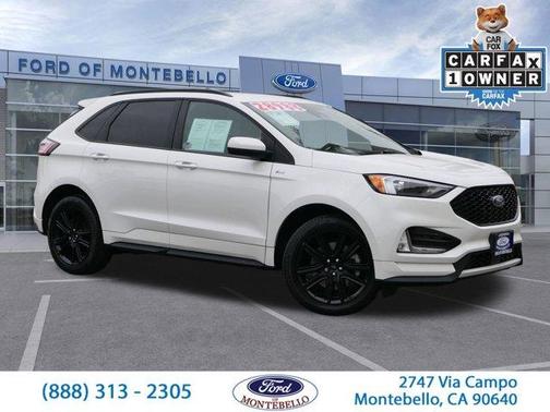 White Metallic 2023 Ford Edge ST Line