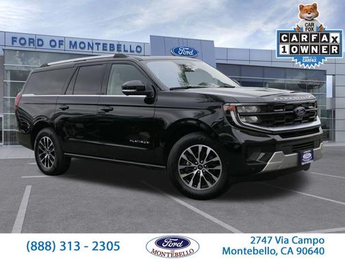 Agate Black Metallic 2025 Ford Expedition Max Platinum
