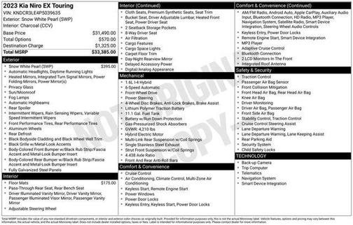 2023 Kia Niro EX Touring