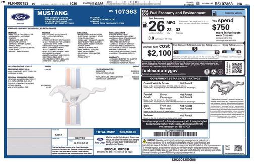 Atlas Blue Metallic 2024 Ford Mustang EcoBoost