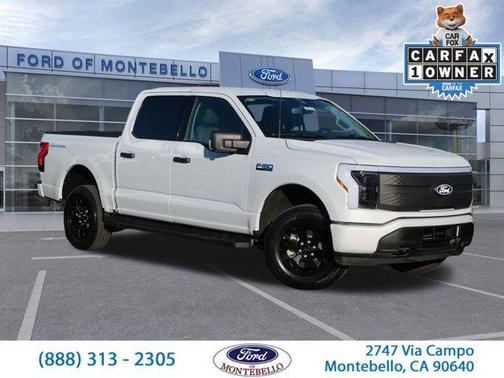 Space White Metallic 2025 Ford F-150 Lightning XLT
