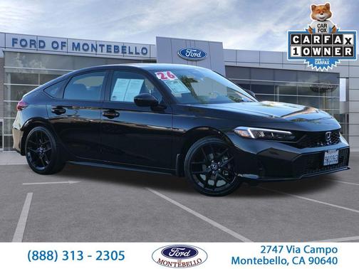 Crystal Black Pearl 2026 Honda Civic Sport