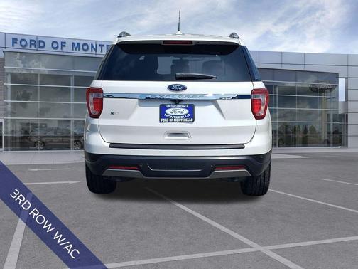 White Platinum Clearcoat Metallic 2019 Ford Explorer XLT