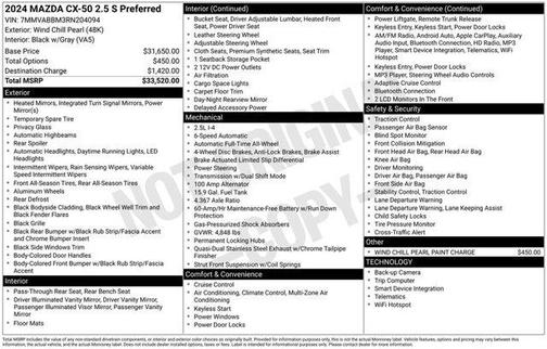 2024 Mazda CX-50 2.5 S Preferred Package