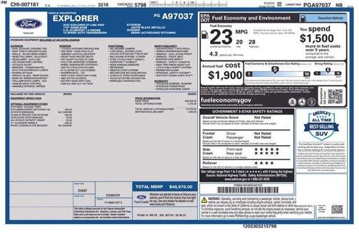 Black Metallic 2023 Ford Explorer ST-Line