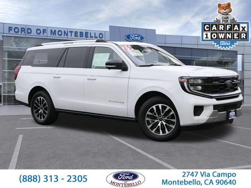 Oxford White 2025 Ford Expedition Max Platinum