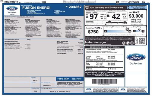 2018 Ford Fusion Energi SE Luxury