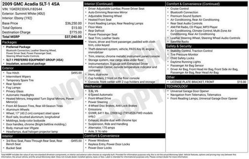 2009 GMC Acadia SLT-1