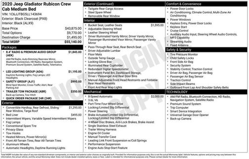 2020 Jeep Gladiator Rubicon