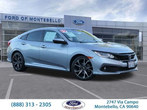 Lunar Silver Metallic 2019 Honda Civic Sport
